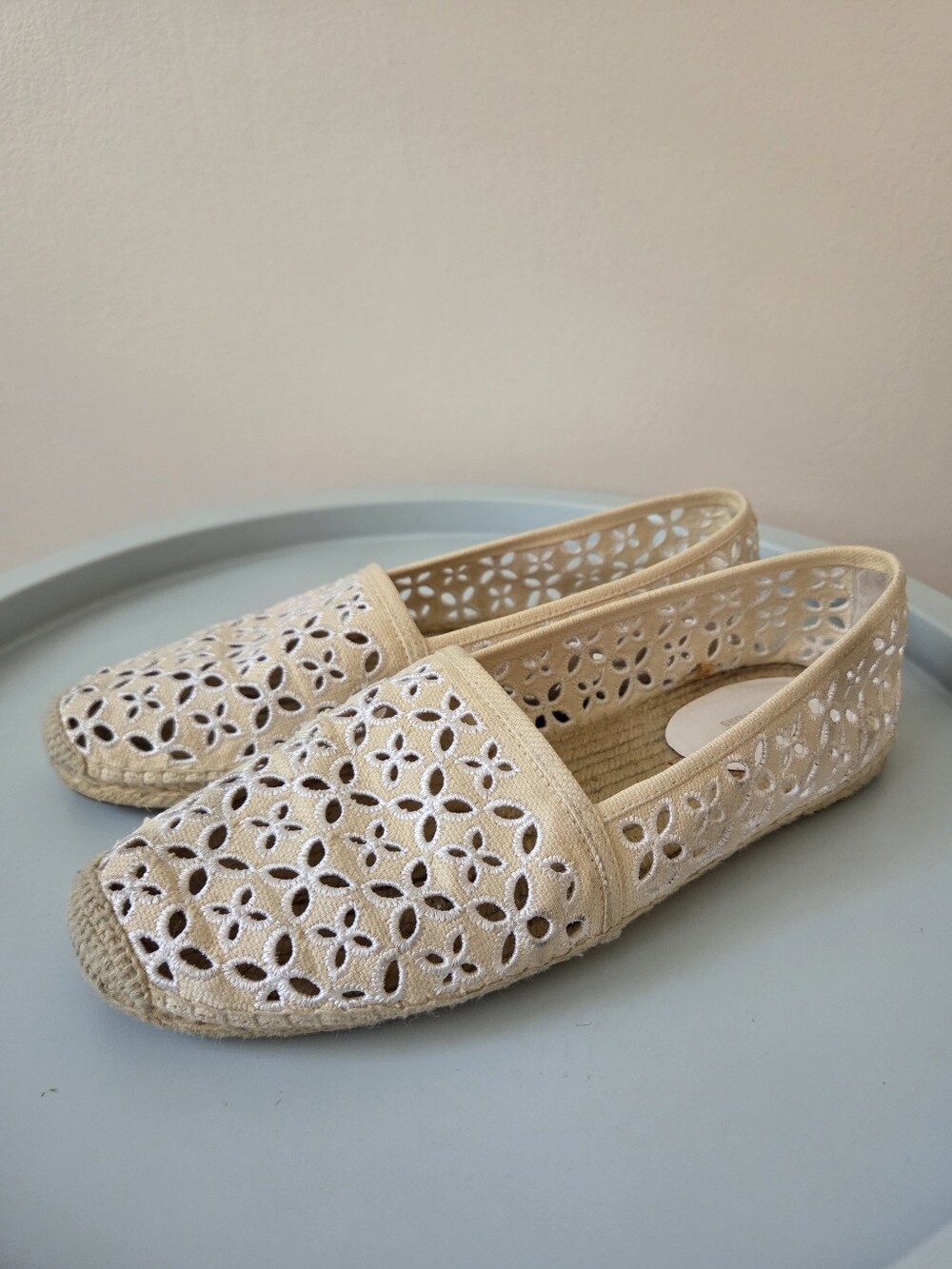 Michael Kors Eyelet Jute Soled Summer Loafer Flat